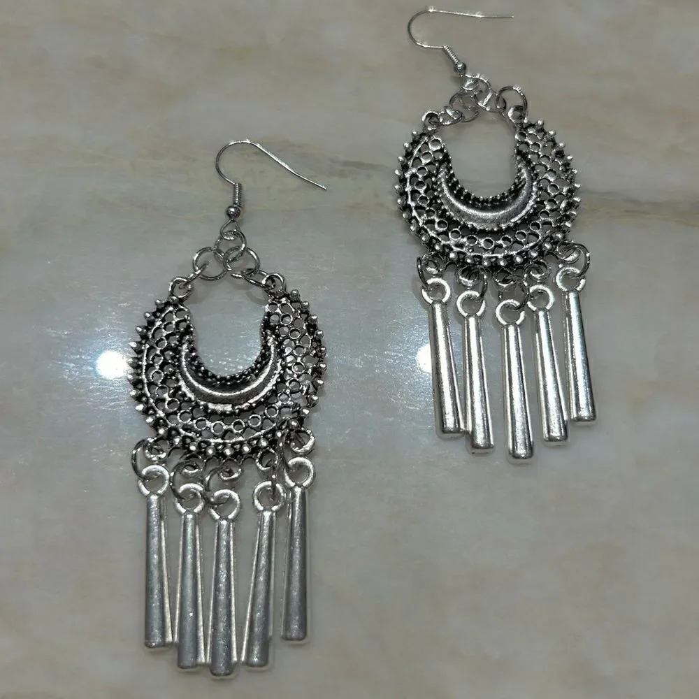 bohemian drop earrings A378